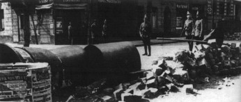 Barrikade am 1. Mai 1929 in Berlin-Wedding